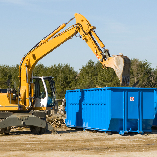 can i choose the location where the residential dumpster will be placed in Ridgeway VA